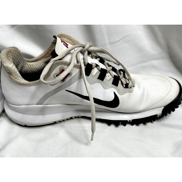 Nike Tiger Woods TW13 Mens Size 10 Golf Shoes 532622-100 White Red RARE 2012 main image 8